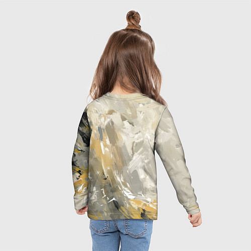 Детский лонгслив Человек - паук маслом / 3D-принт – фото 6