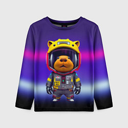Лонгслив детский Baby capybara - cyberpunk, цвет: 3D-принт