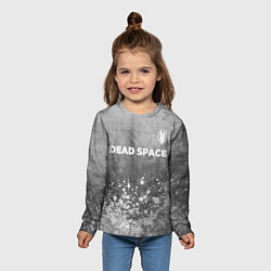 Лонгслив детский Dead Space - grey gradient посередине, цвет: 3D-принт — фото 2