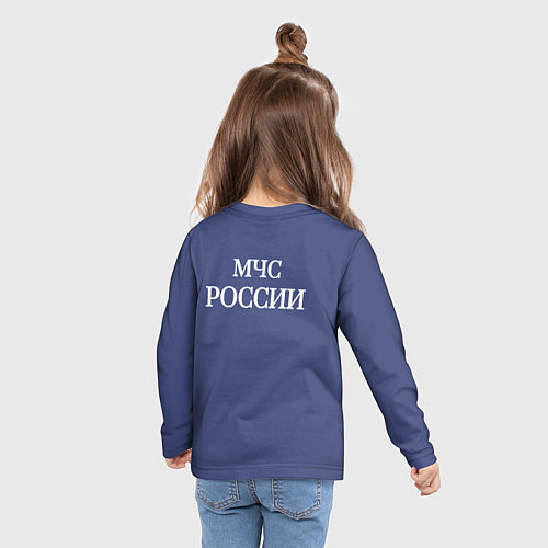 Детский лонгслив Форма пожарного спасателя МЧС / 3D-принт – фото 6