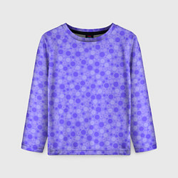 Лонгслив детский Фиолетовый сиреневый пузыри, цвет: 3D-принт