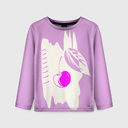 Лонгслив детский Вишневый коллаж, цвет: 3D-принт