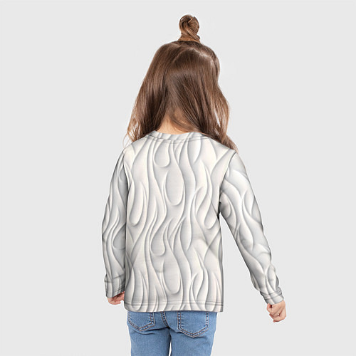 Детский лонгслив Рельефный узор / 3D-принт – фото 6