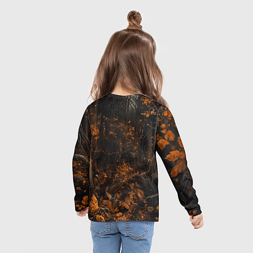 Детский лонгслив Медведь в лесной чаще / 3D-принт – фото 6