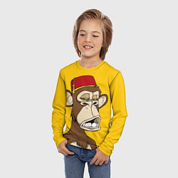 Лонгслив детский NFT ape monkey, цвет: 3D-принт — фото 2