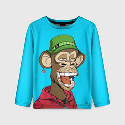 Лонгслив детский NFT smile ape, цвет: 3D-принт