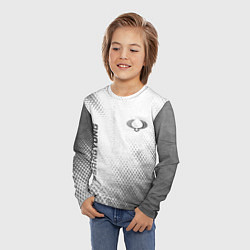 Лонгслив детский SsangYong - white gradient вертикально, цвет: 3D-принт — фото 2