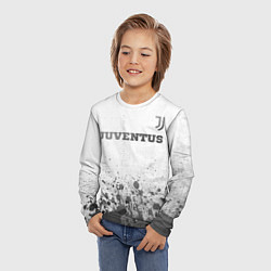 Лонгслив детский Juventus - white gradient посередине, цвет: 3D-принт — фото 2
