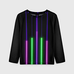 Лонгслив детский Color Purple green pink, цвет: 3D-принт