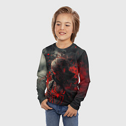 Лонгслив детский Black Spider-man, цвет: 3D-принт — фото 2