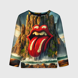 Лонгслив детский Rolling Stones - sea rocks, цвет: 3D-принт