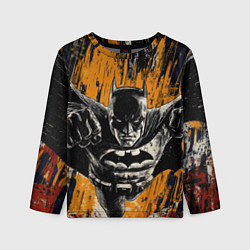 Лонгслив детский Бэтмен супергерой, цвет: 3D-принт