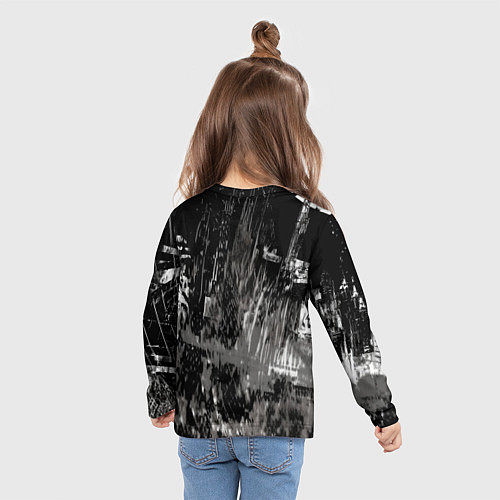 Детский лонгслив Бэтмен черно-белый стиль / 3D-принт – фото 6