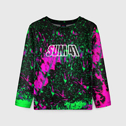 Лонгслив детский Sum 41 неоновые краски, цвет: 3D-принт