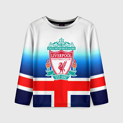 Лонгслив детский Liverpool Англия, цвет: 3D-принт