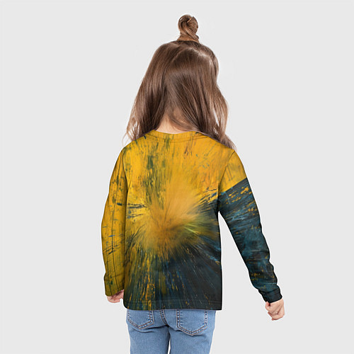 Детский лонгслив Бэтмен нарисованный кистью / 3D-принт – фото 6