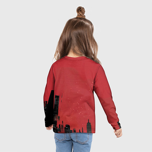 Детский лонгслив Бэтмен показывает класс / 3D-принт – фото 6