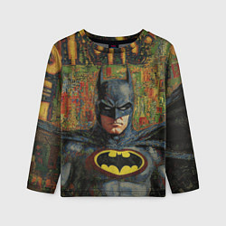Лонгслив детский Текстурный Бэтмен, цвет: 3D-принт