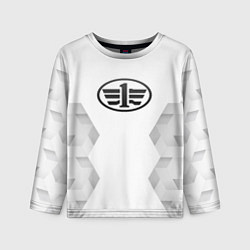Лонгслив детский FAW white poly, цвет: 3D-принт