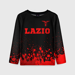 Лонгслив детский Lazio - red gradient посередине, цвет: 3D-принт