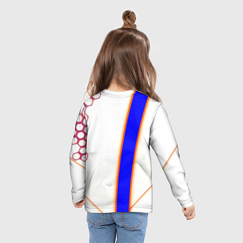 Детский лонгслив Borussia geometry sport / 3D-принт – фото 6