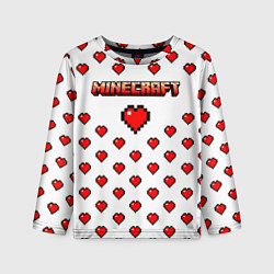 Лонгслив детский Minecraft любовь, цвет: 3D-принт
