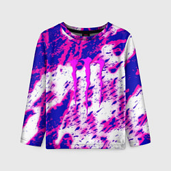 Лонгслив детский Monster energy краски гранж, цвет: 3D-принт