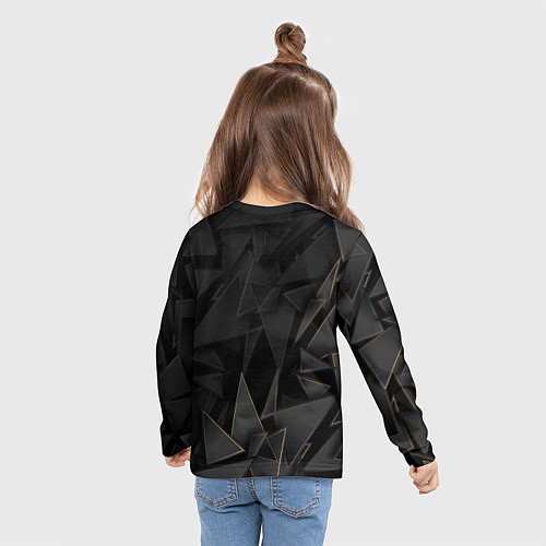 Детский лонгслив Skyrim golden poly / 3D-принт – фото 6