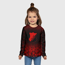 Лонгслив детский Hoffenheim red poly, цвет: 3D-принт — фото 2
