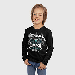Лонгслив детский Metallica group - thrash metal style, цвет: 3D-принт — фото 2