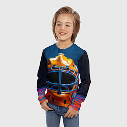 Лонгслив детский Маска голкипера, цвет: 3D-принт — фото 2