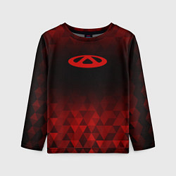 Лонгслив детский Chery red poly, цвет: 3D-принт