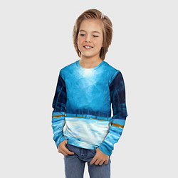 Лонгслив детский Хоккейная площадка, цвет: 3D-принт — фото 2