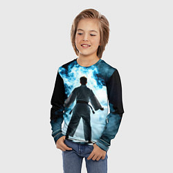 Лонгслив детский Айкидоист в дыму, цвет: 3D-принт — фото 2
