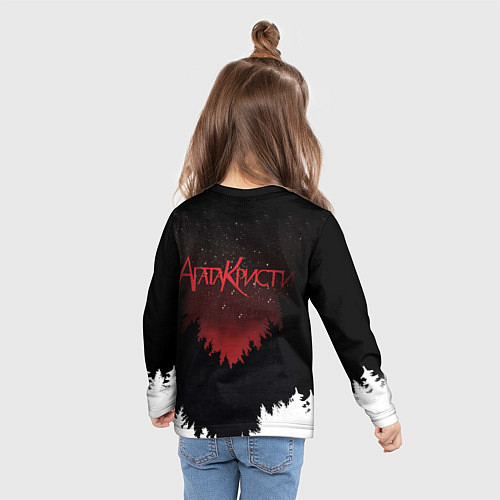 Детский лонгслив Агата Кристи чёрные сказки белой зимы / 3D-принт – фото 6