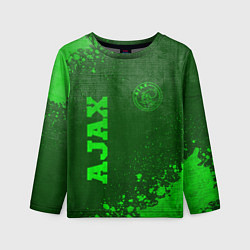Лонгслив детский Ajax - green gradient вертикально, цвет: 3D-принт