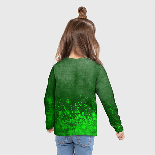 Детский лонгслив Roma - green gradient посередине / 3D-принт – фото 6
