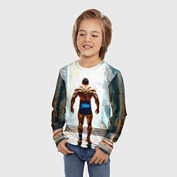 Лонгслив детский Греко-римский борец, цвет: 3D-принт — фото 2