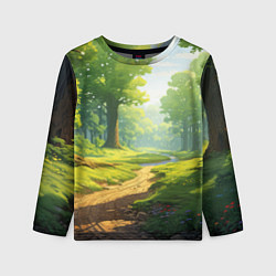 Лонгслив детский Fabulous forest, цвет: 3D-принт
