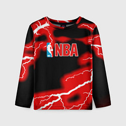 Лонгслив детский NBA шторм, цвет: 3D-принт