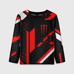 Лонгслив детский Monster energy sport geometry, цвет: 3D-принт