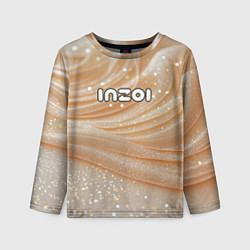 Детский лонгслив Inzoi лого на блестящем фоне