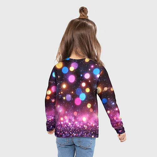 Детский лонгслив Inzoi кошечка и логотип / 3D-принт – фото 6