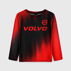 Лонгслив детский Volvo - red gradient посередине, цвет: 3D-принт