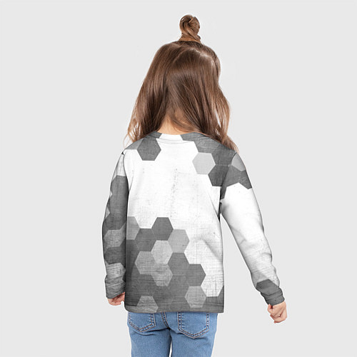 Детский лонгслив Skoda - white gradient посередине / 3D-принт – фото 6