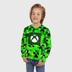 Лонгслив детский Minecraft xbox, цвет: 3D-принт — фото 2