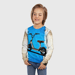 Лонгслив детский Самокат с сиденьем, цвет: 3D-принт — фото 2