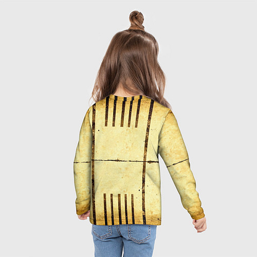 Детский лонгслив Кольцо с баскетбольным мячом / 3D-принт – фото 6