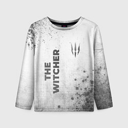 Лонгслив детский The Witcher - white gradient вертикально, цвет: 3D-принт