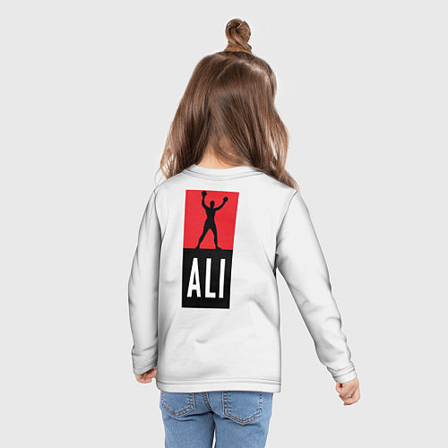 Детский лонгслив Young Muhammad Ali / 3D-принт – фото 6